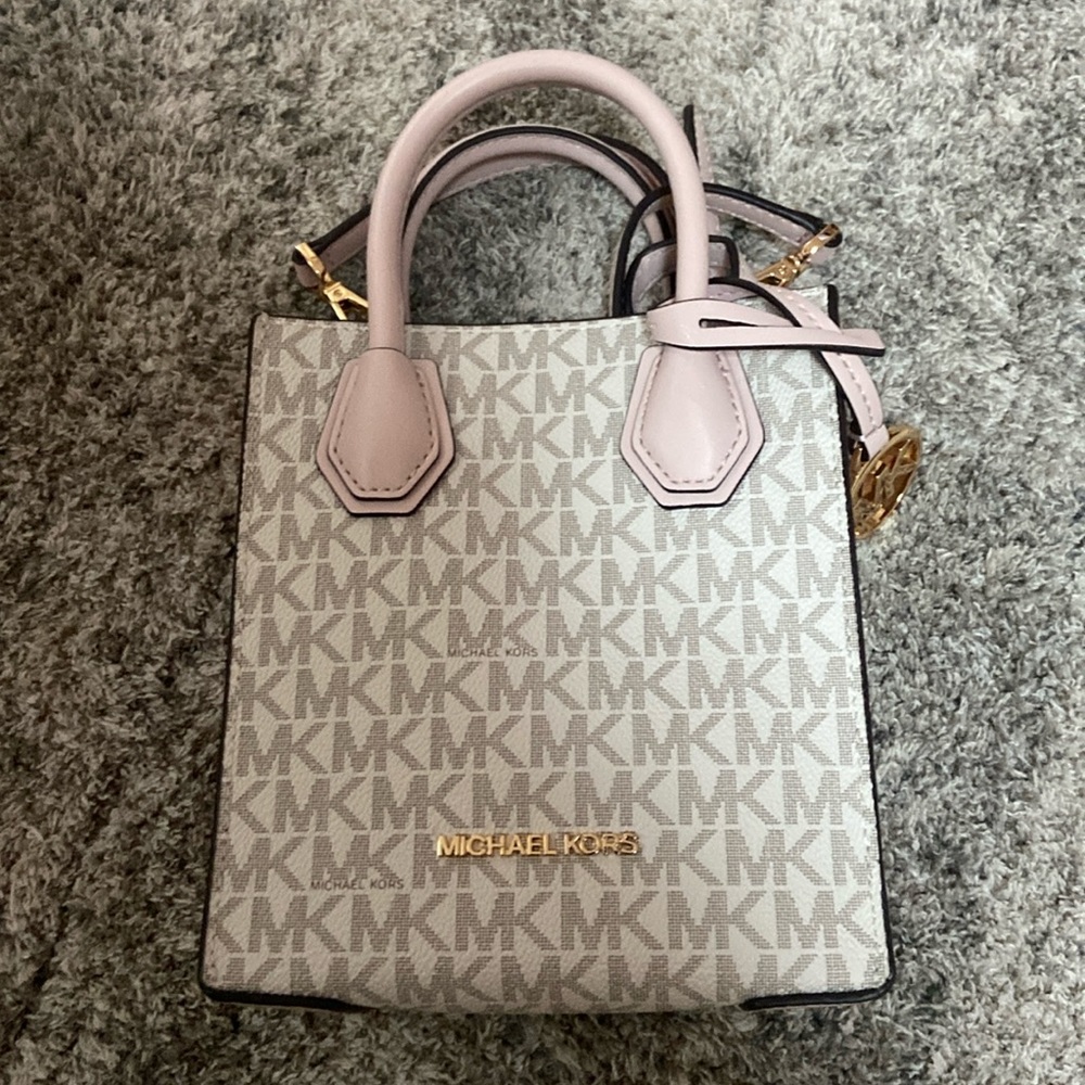 Mercer Extra-Small Logo and Leather Crossbody Bag